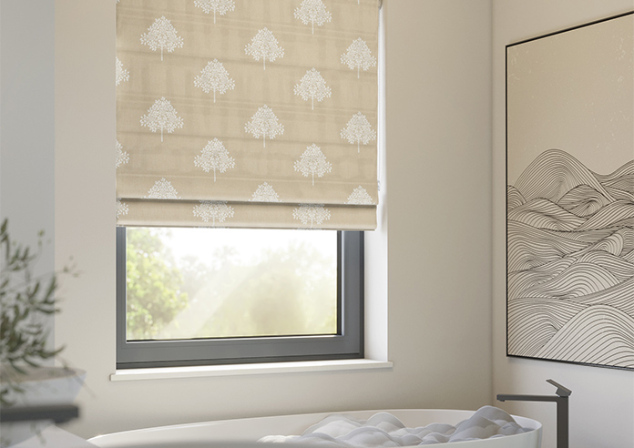 William Morris At Home Marigold Tree Embroidery, Chalk - Roman Blind - Image 5